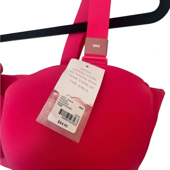 Cacique Pink Comfort Bliss Convertible Bra - Size 38G - Picture 5 of 5